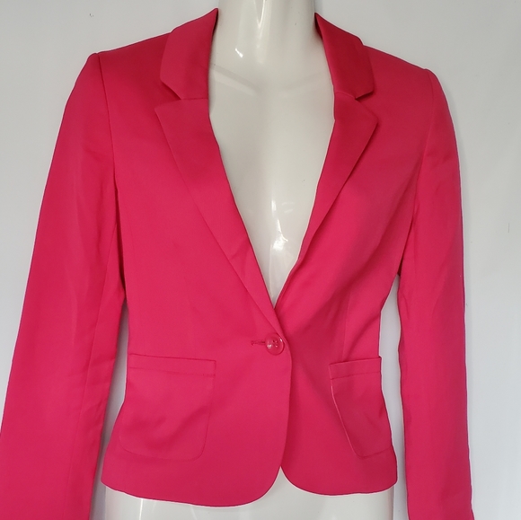 H&M hot pink blazer